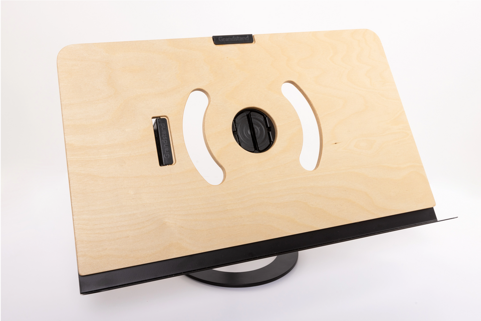Tabletop base with 24 inch plate