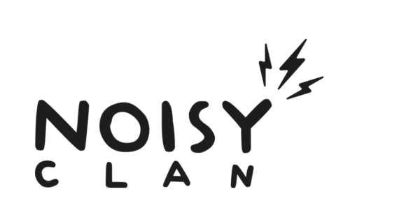 noisy clan small logo lightening bolts