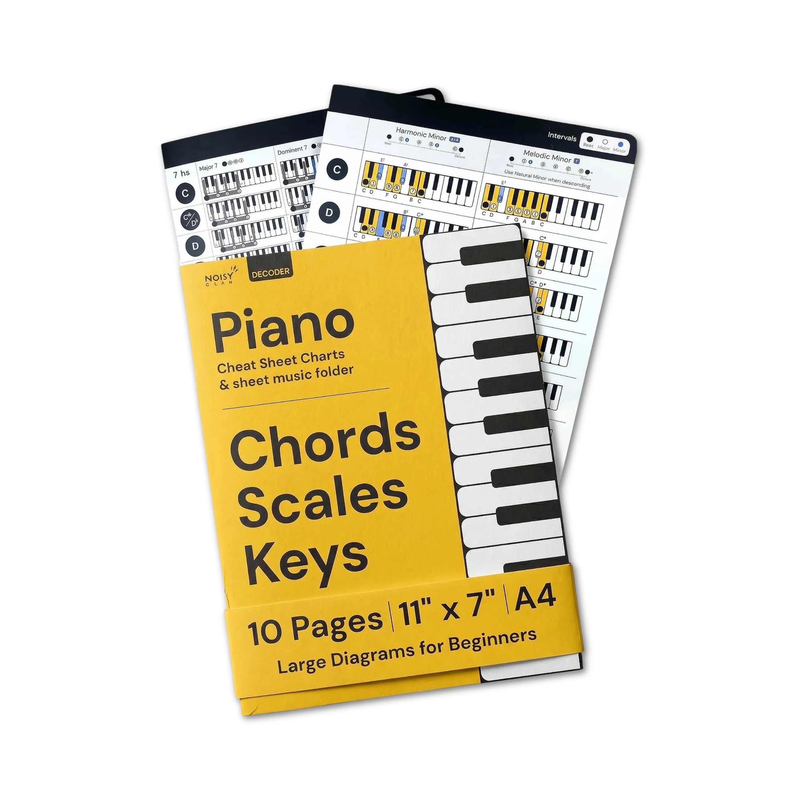 Bundle Cheat Sheets for Piano Chords and Scales Noisy Clan