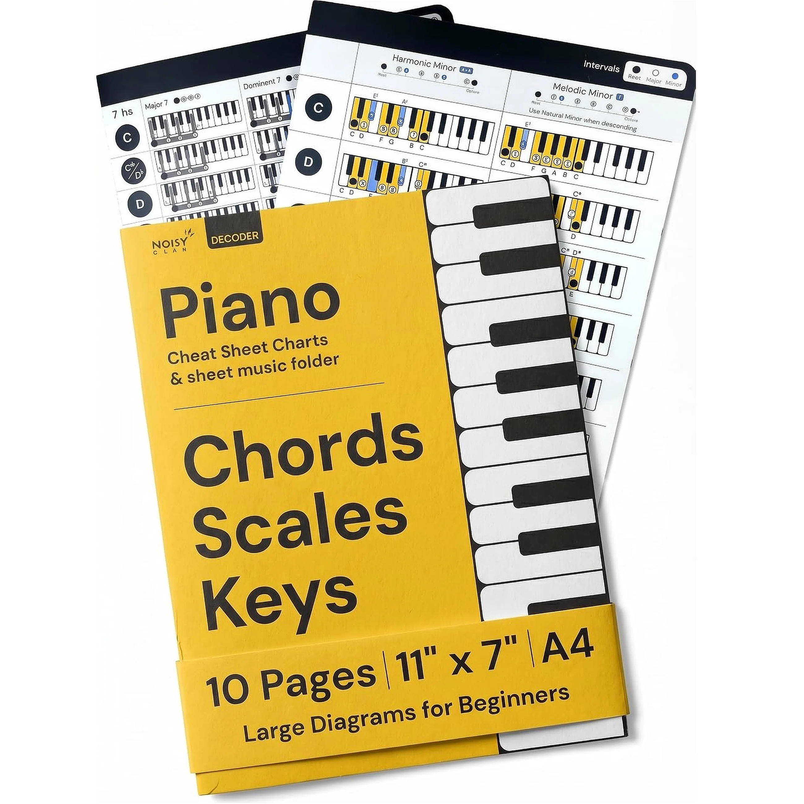 Bundle Cheat Sheets for Piano Chords and Scales Noisy Clan