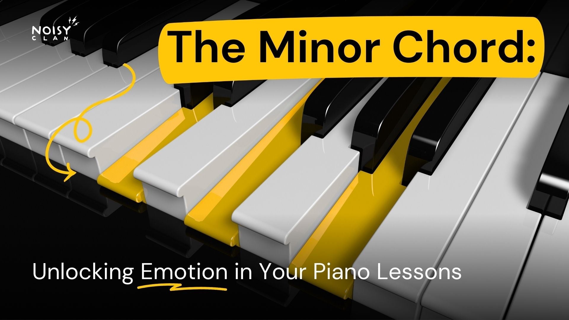 The minor chord adds emotion to your piano playing