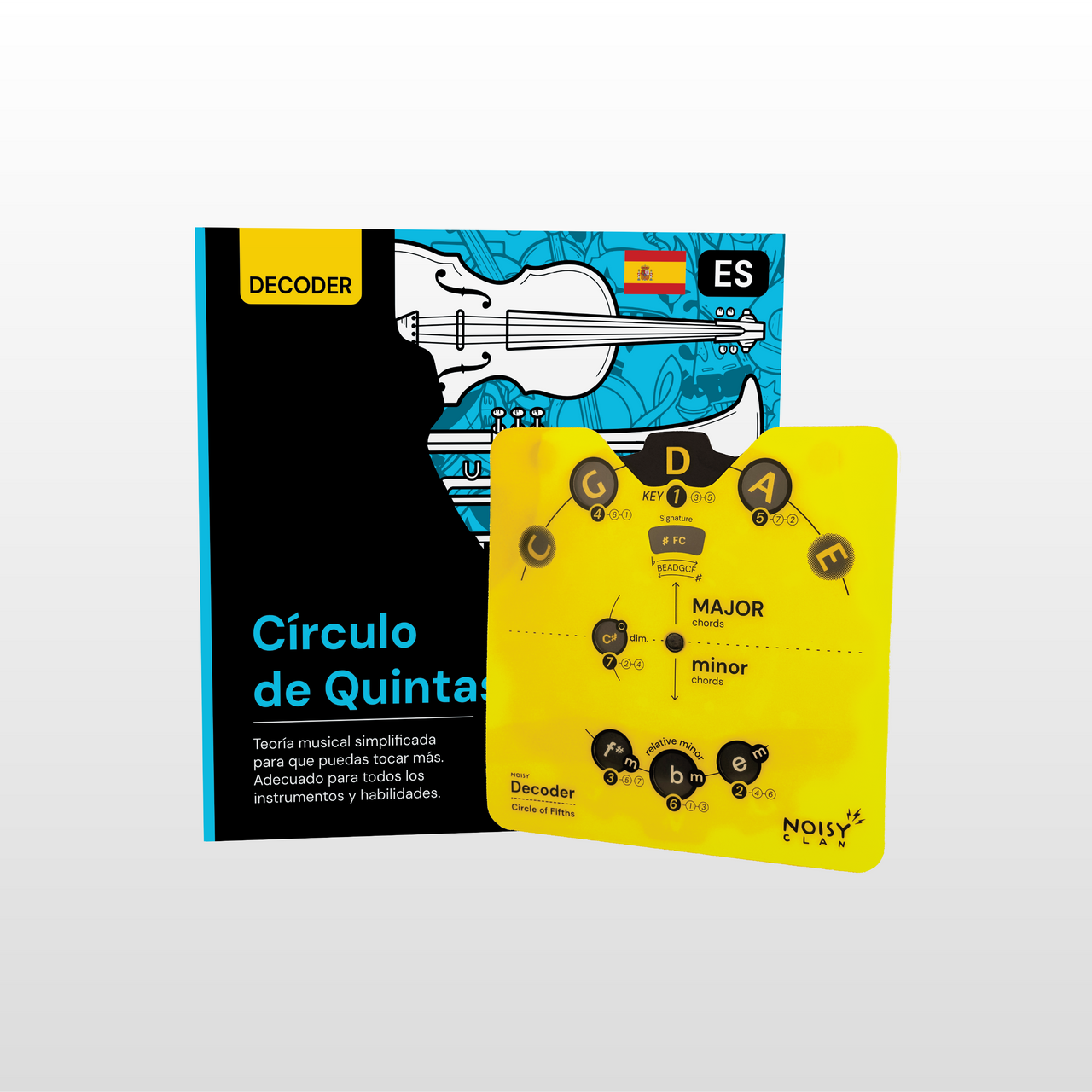 Noisy Decoder Circle Of Fifths With Stand Music Theory Book Noisy Clan noisy-decoder-circle-of-fifths-with-stand-music-theory-book-noisy-clan