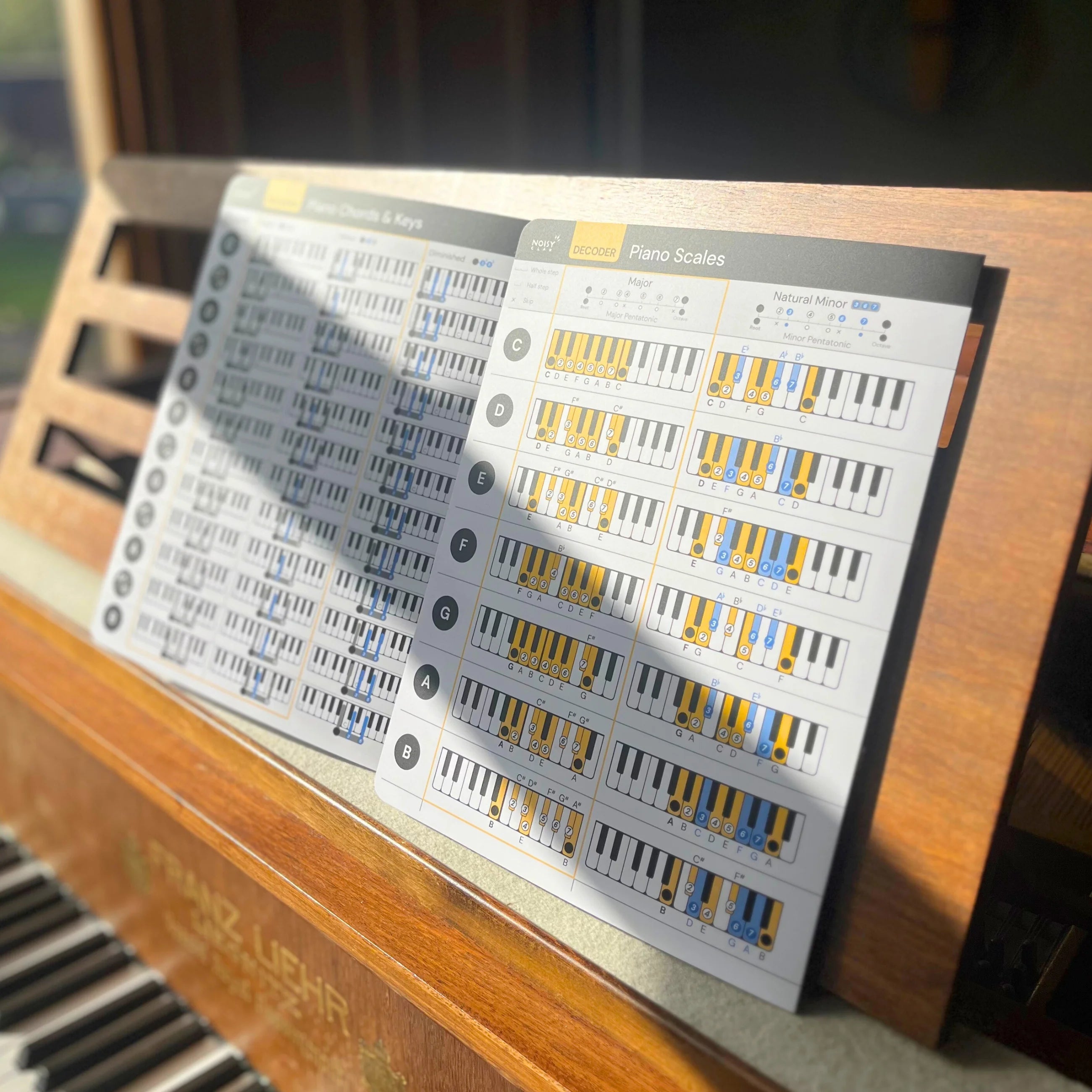 Bundle Cheat Sheets for Piano Chords and Scales Noisy Clan