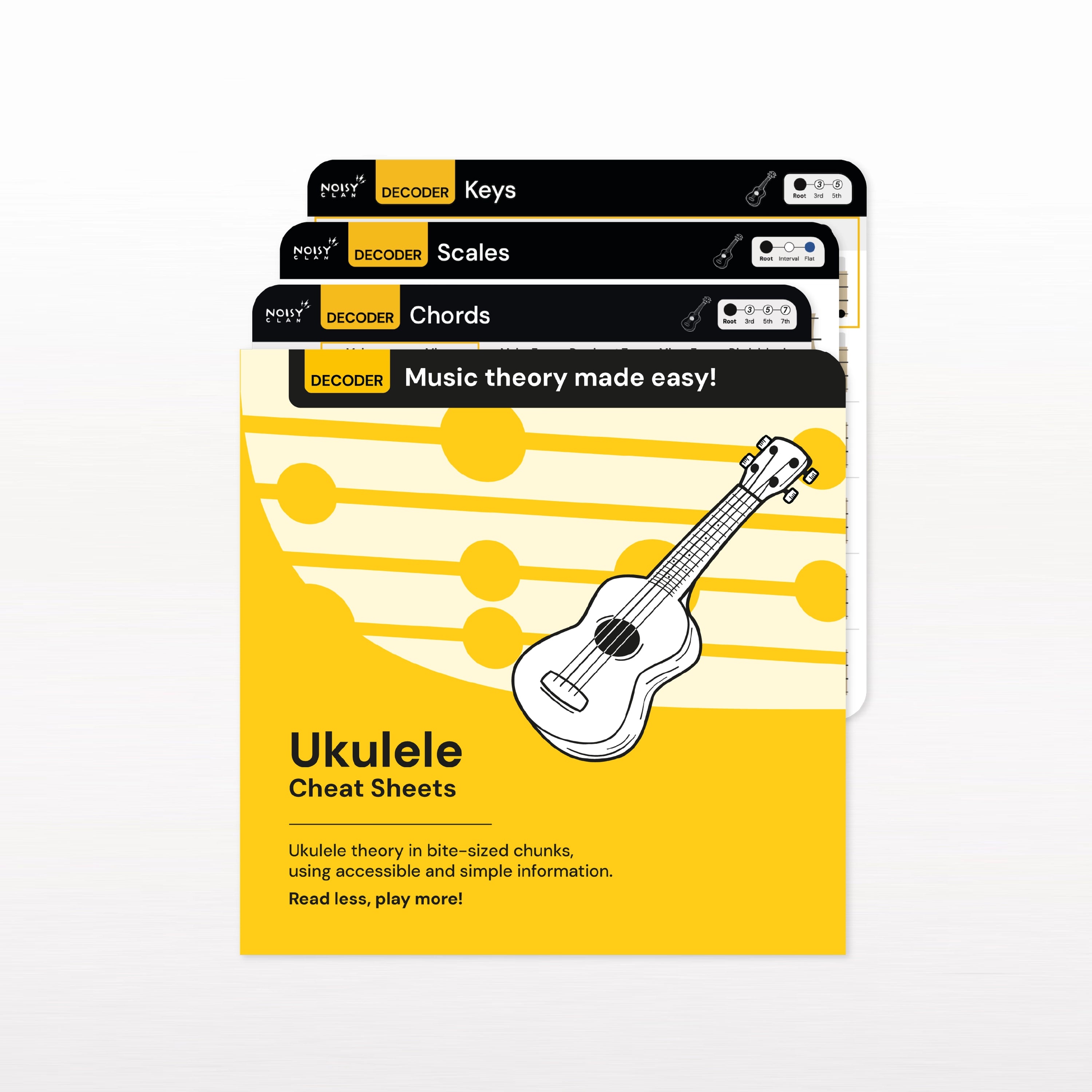 Cheat Sheets for Ukulele Noisy Clan