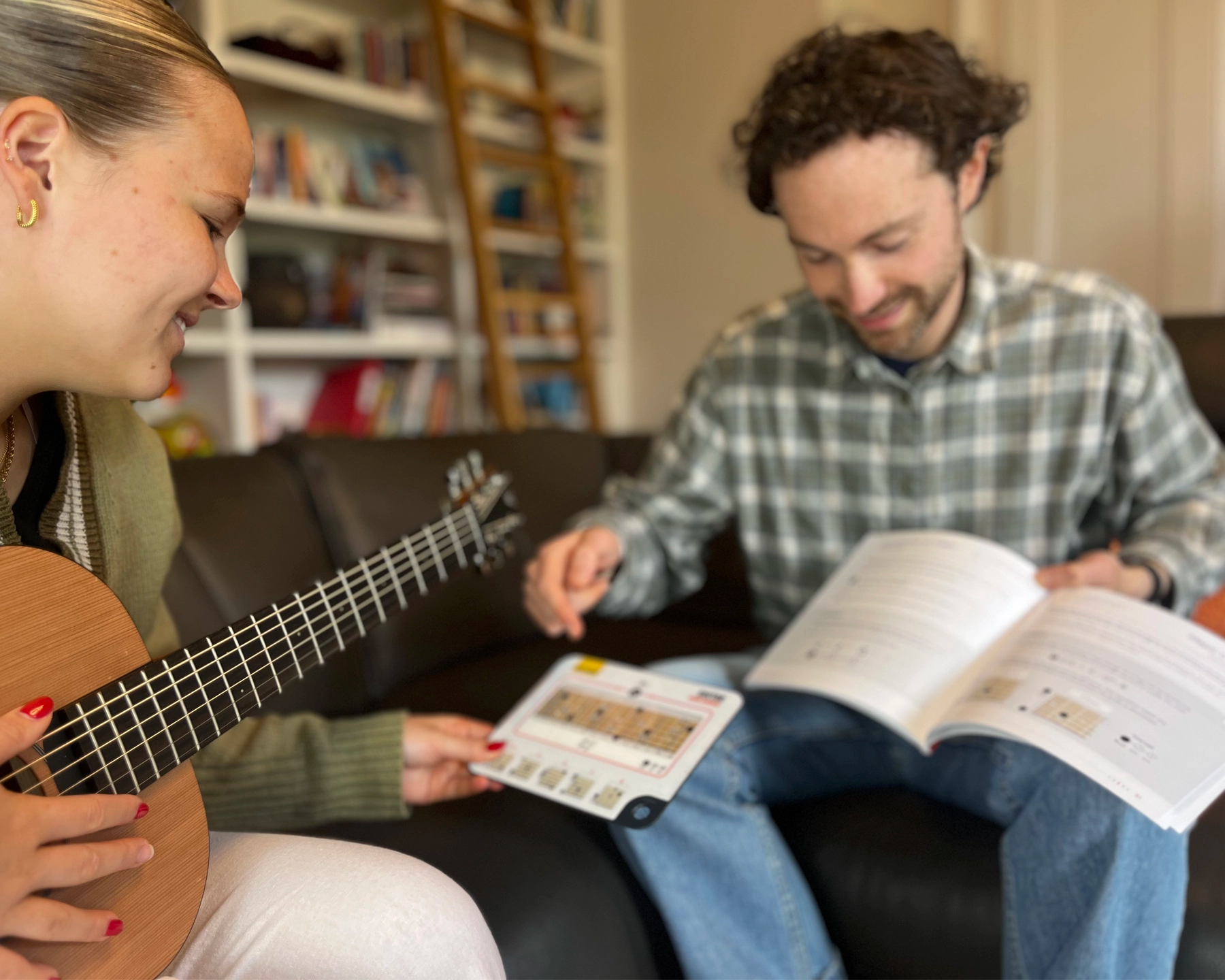 teaching with guitar chord compass