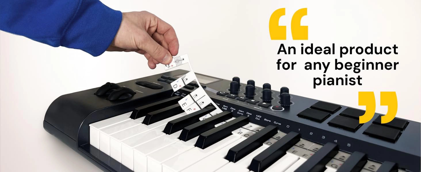 piano key note strip
