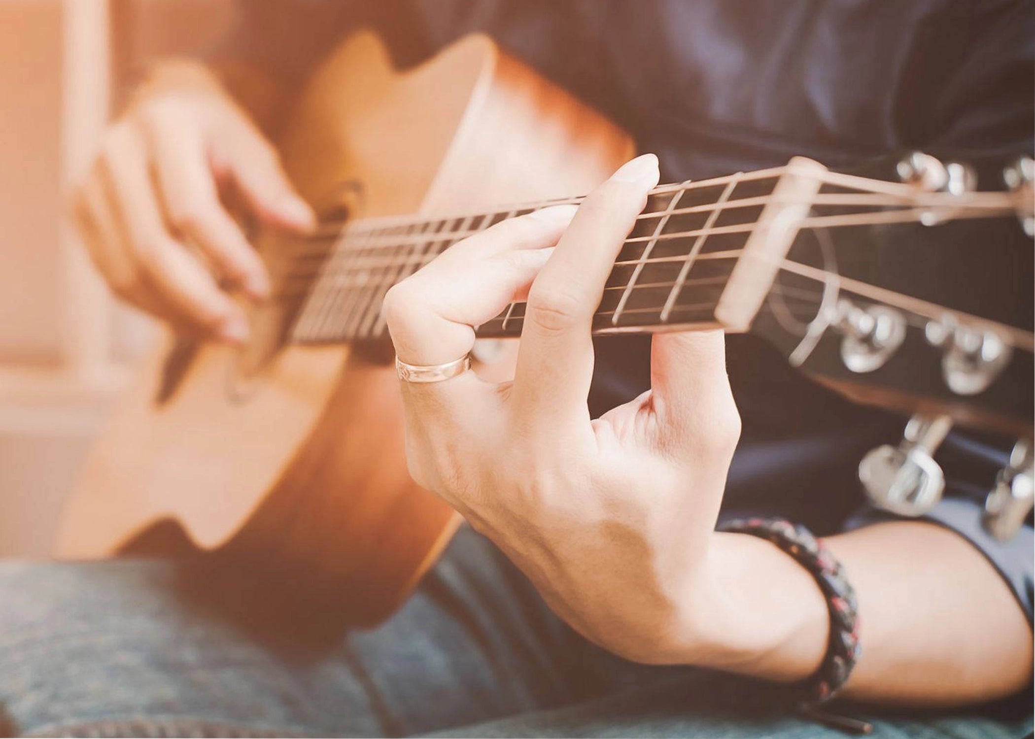 learning guitar
