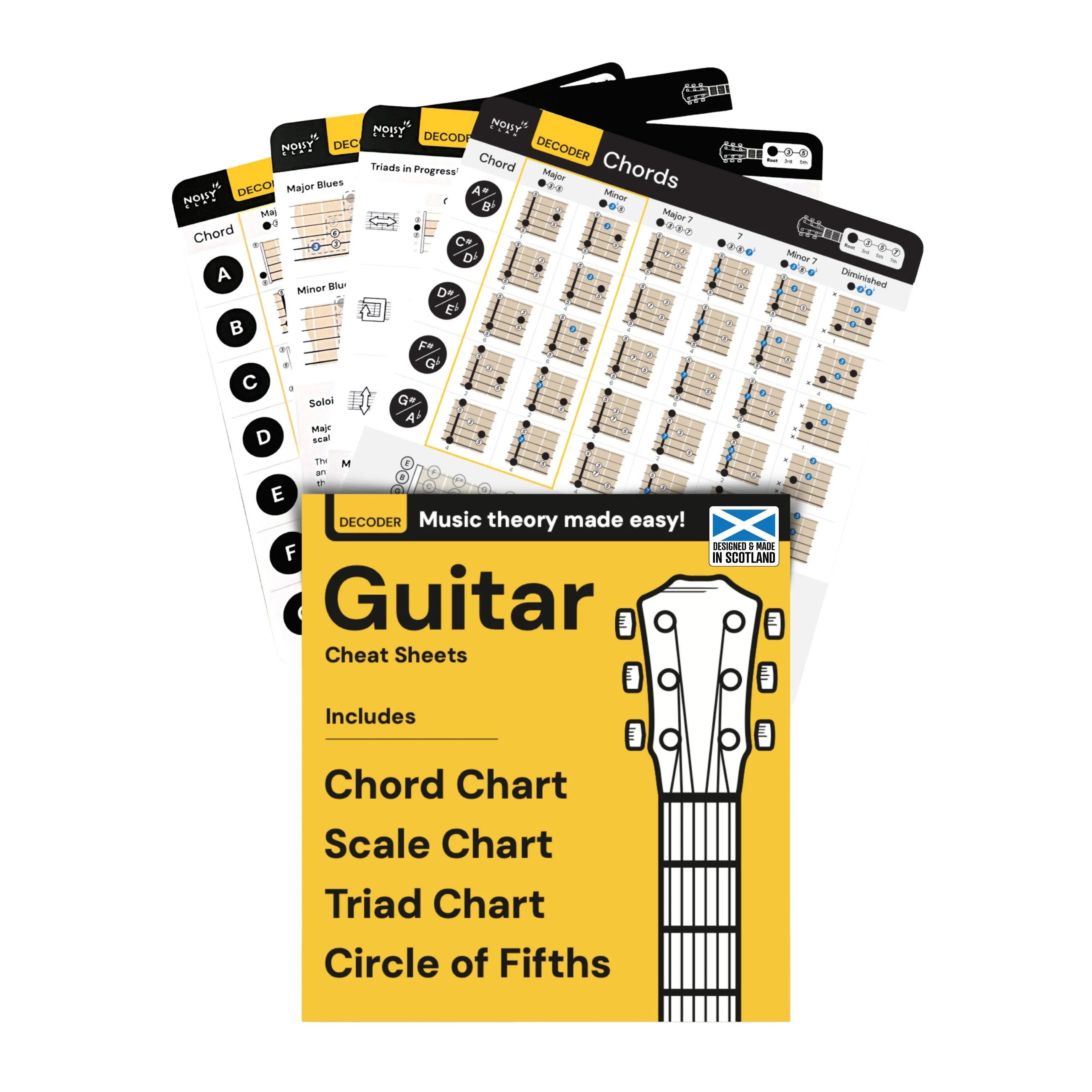 Guitar Cheat Sheets Noisy Clan