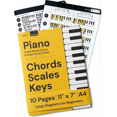 Bundle Cheat Sheets for Piano Chords and Scales Noisy Clan