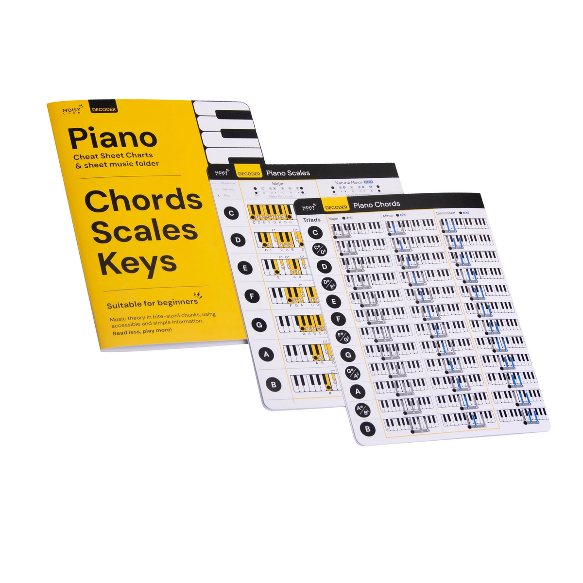 Bundle Cheat Sheets for Piano Chords and Scales