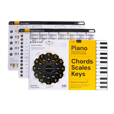 Bundle Cheat Sheets for Piano Chords and Scales
