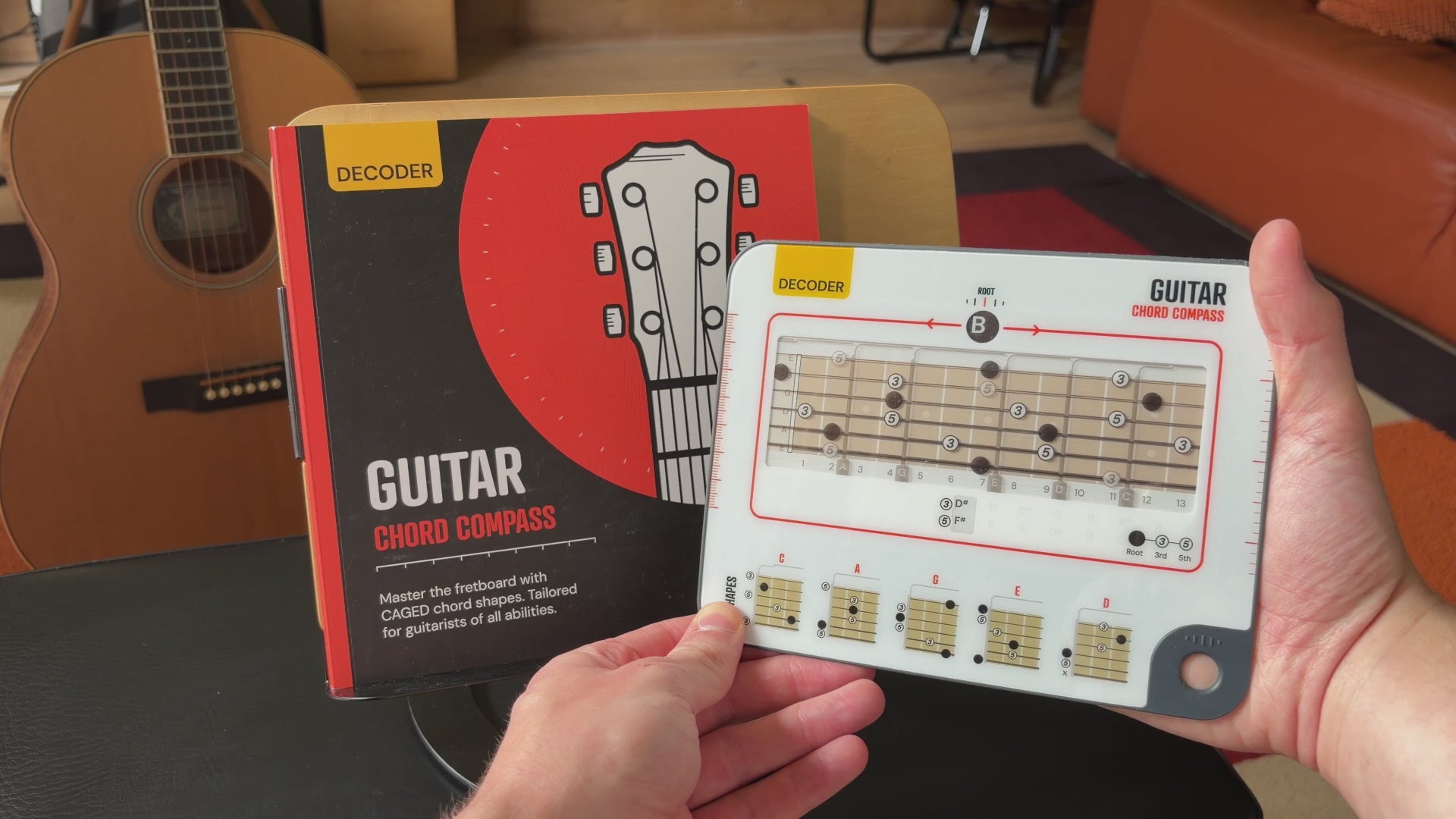 Load video: Guitar Chord Compass